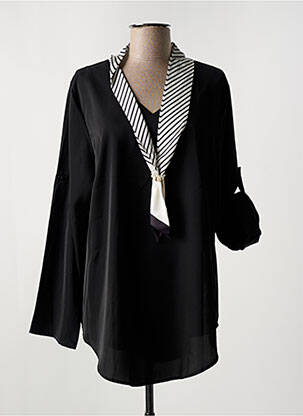 Tunică mâneci lungi negru NH-3 femeie