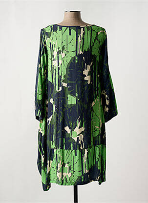 Rochie midi mâneci 3/4 mâneci 3/4 verde G!OZE femeie