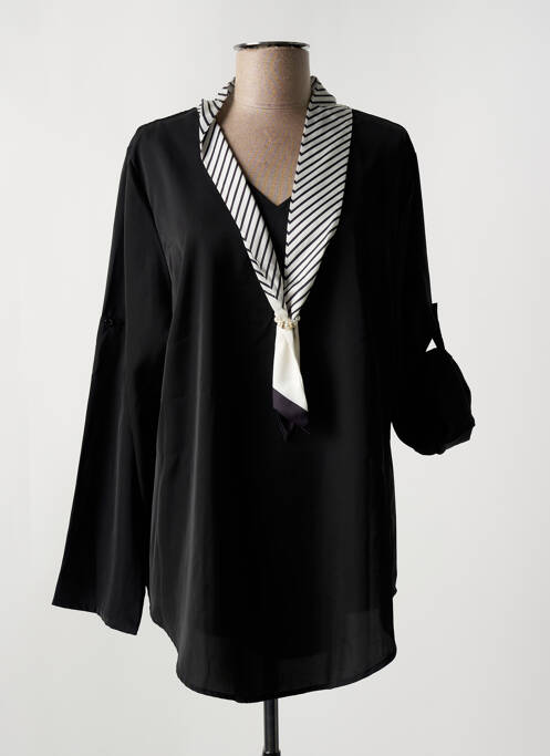 Tunică mâneci lungi negru NH-3 femeie