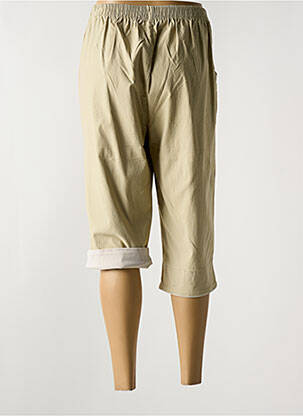 Pantalon trei sferturi talie elastică mărime normală verde JST FOR MY femeie