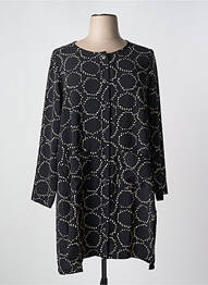 Rochie midi croială fluidă mâneci lungi negru G!OZE femme