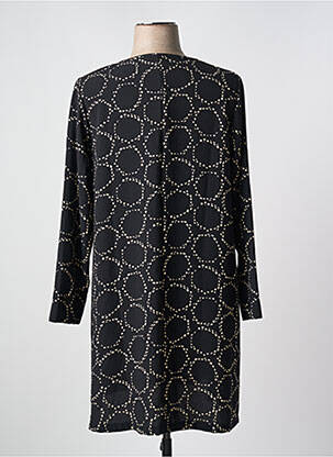 Rochie midi croială fluidă mâneci lungi negru G!OZE femeie