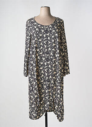 Rochie midi croială fluidă mâneci lungi negru G!OZE femeie
