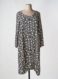 Rochie midi croială fluidă mâneci lungi negru G!OZE femme