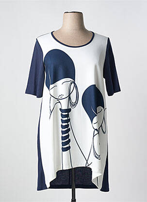 Tunică mâneci scurte albastru G!OZE femeie