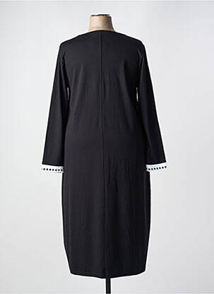 Rochie midi imprimeu fantezie mâneci lungi negru G!OZE femeie
