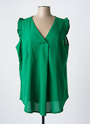 Tunică mâneci scurte verde NH-3 femeie