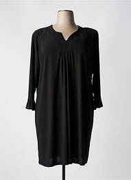 Rochie midi mâneci lungi mâneci lungi negru MAGNA femeie