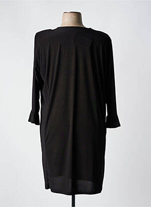 Rochie midi mâneci lungi mâneci lungi negru MAGNA femeie