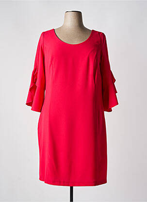 Rochie midi mâneci 3/4 mâneci 3/4 roșu SPG WOMAN femeie