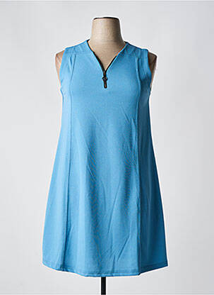 Rochie scurtă fără mâneci fără mâneci albastru 2W PARIS femeie