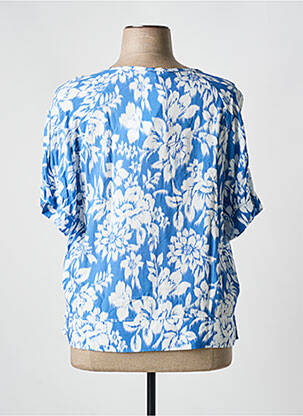 Tricou croială dreaptă mâneci scurte albastru HAJO femeie