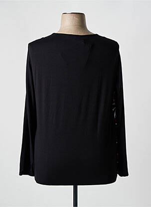 Tricou imprimeu fantezie mâneci lungi negru HAJO femeie