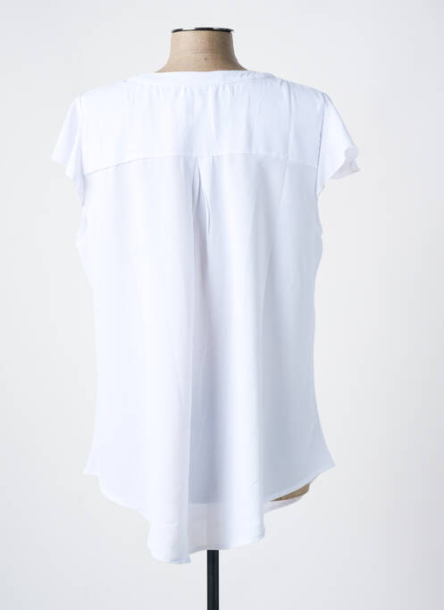 Tunică mâneci scurte alb NH-3 femeie