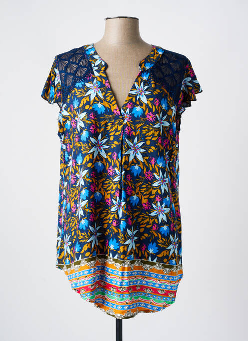 Tunică mâneci scurte albastru NH-3 femeie