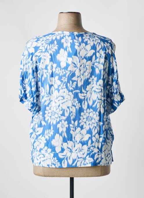 Tricou croială dreaptă mâneci scurte albastru HAJO femme