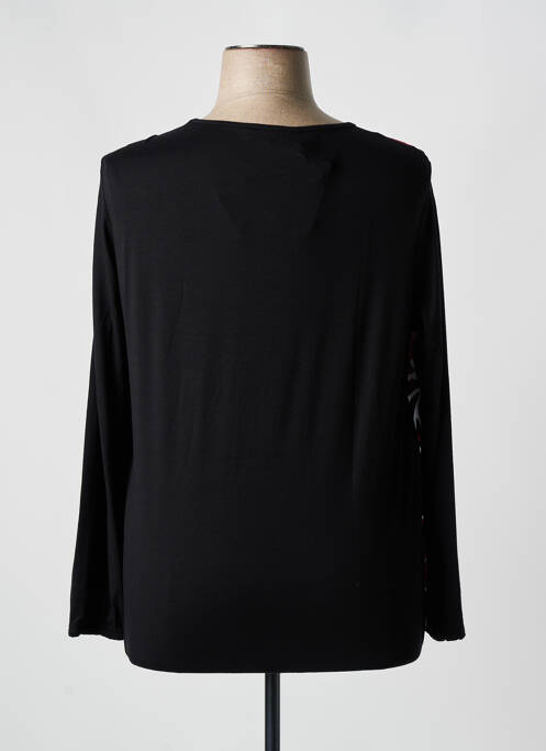 Tricou imprimeu fantezie mâneci lungi negru HAJO femme