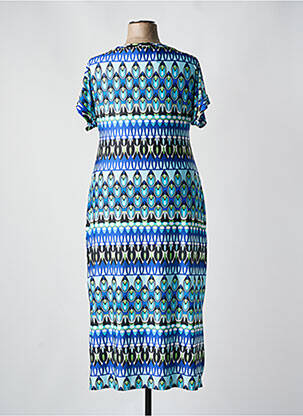 Rochie scurtă mâneci scurte mâneci scurte albastru SPG WOMAN femeie