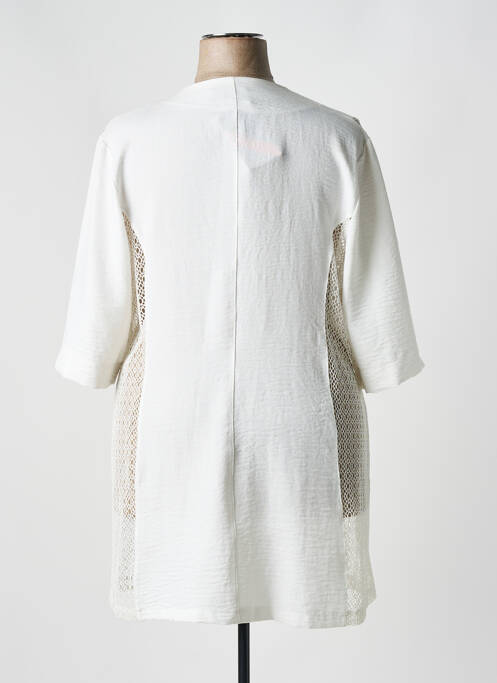 Vestă cu mâneci scurte alb 2W PARIS femeie