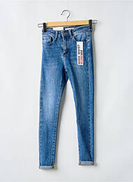 Blugi skinny talie înaltă talie înaltă albastru HELLO MISS femeie