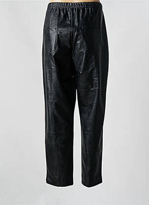 Pantalon slim talie elastică mărime normală negru 2W PARIS femeie