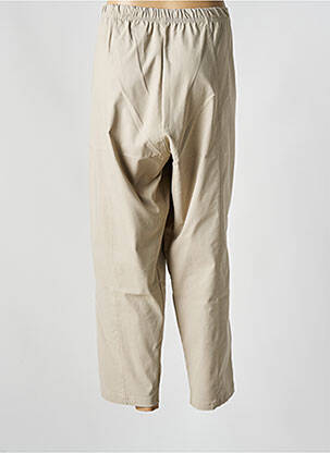 Pantalon 7/8 țesătură poplin mărime normală bej 2W PARIS femeie