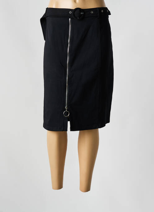 Fustă midi negru POMME ROUGE femeie