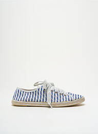 Espadrile țesătură satinată toc plat până la 3 cm albastru HISTOIRES DE CHAUSSURES femme