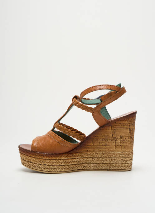 Sandale/Pantofi decupați maro FELMINI femeie