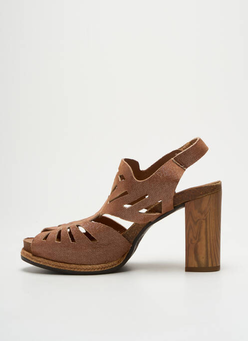 Sandale/Pantofi decupați maro FELMINI femeie