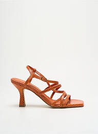 Sandale/pantofi decupați toc cui. toc de 4 la 6 cm portocaliu BRUNO PREMI femme