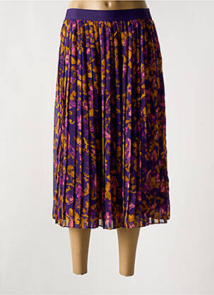 Fustă midi violet ICHI femeie