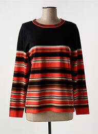 Pulover guler rotund mâneci lungi negru HAJO femme