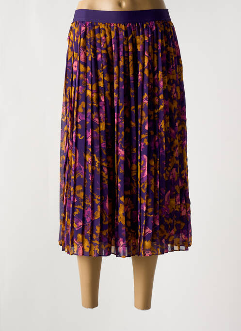 Fustă midi violet ICHI femeie