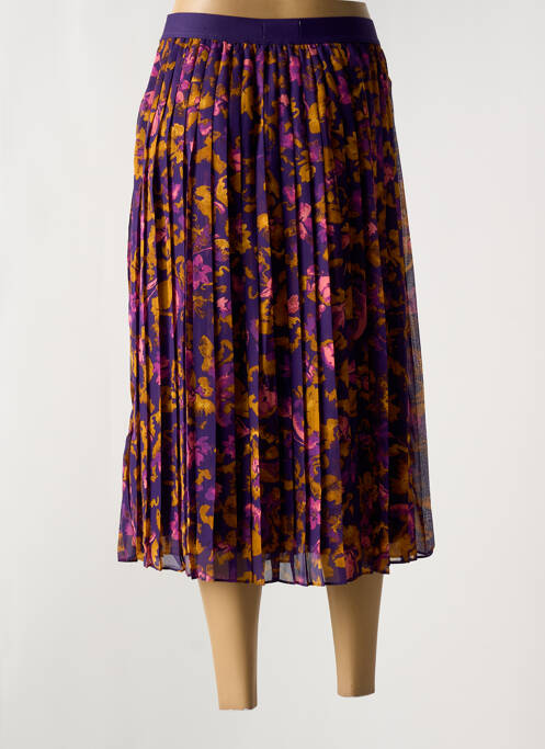 Fustă midi violet ICHI femeie