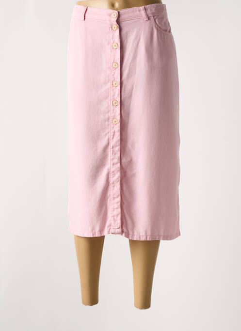 Fustă midi roz LCDN femeie