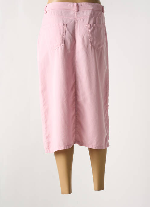 Fustă midi roz LCDN femeie