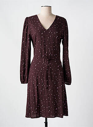 Rochie midi mâneci lungi mâneci lungi violet ICHI femeie