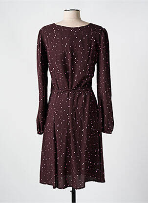 Rochie midi mâneci lungi mâneci lungi violet ICHI femeie
