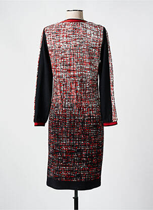 Rochie midi imprimeu fantezie mâneci lungi negru GUY DUBOUIS femeie