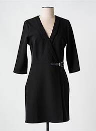 Rochie scurtă mâneci 3/4 mâneci 3/4 negru MORGAN femme