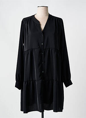 Rochie scurtă mâneci lungi mâneci lungi negru COULEURS DU TEMPS femeie