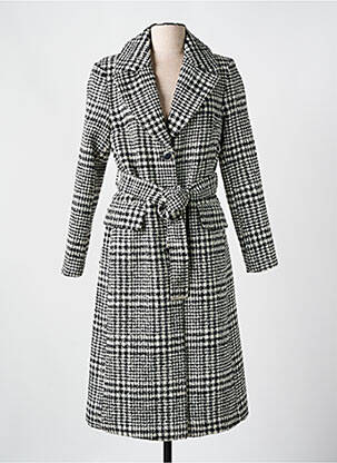 Palton lung negru MORGAN femeie