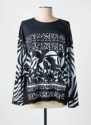 Tricou mâneci lungi mâneci lungi negru JOY OF LIFE femeie
