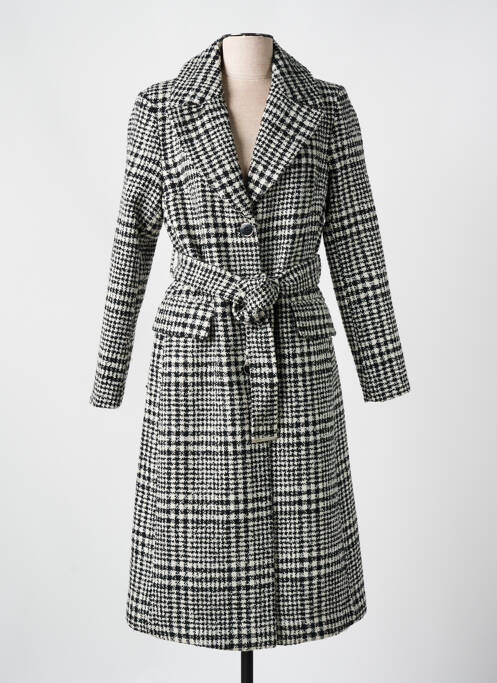 Palton lung negru MORGAN femeie