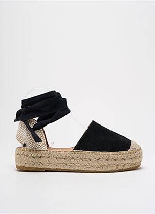 Espadrile nubuc toc de 4 la 6 cm negru KANNA femeie