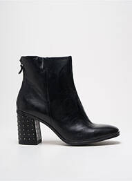 Botine/ghete material neted toc de 4 la 6 cm negru MJUS femeie