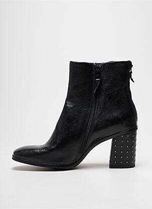 Botine/ghete material neted toc de 4 la 6 cm negru MJUS femeie
