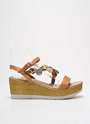 Sandale/Pantofi decupați maro REQINS femeie