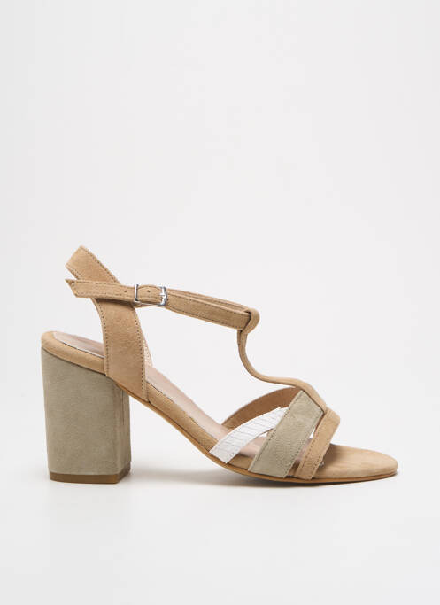 Sandale/Pantofi decupați bej REQINS femeie